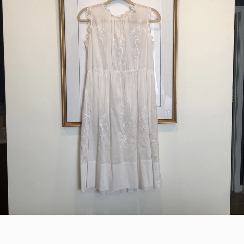 White Embroidered Dress